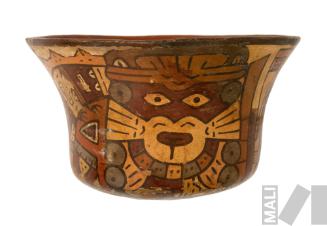 Taza con representación de Ser Mítico Antropomorfo