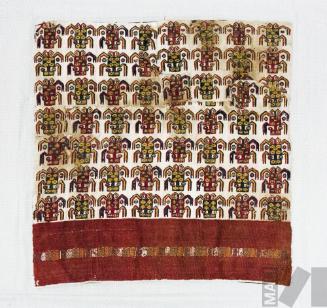 Fragmento de panel decorado con figuras de arañas