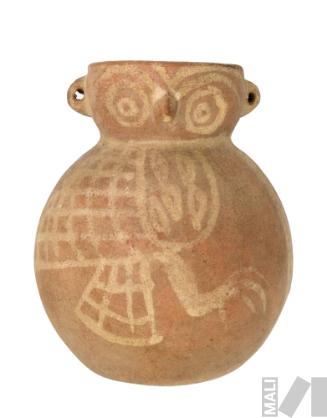 Cántaro con representación de búho