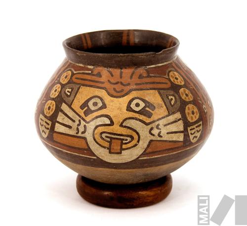 Cuenco con representación pintada de Ser Mítico Antropomorfo