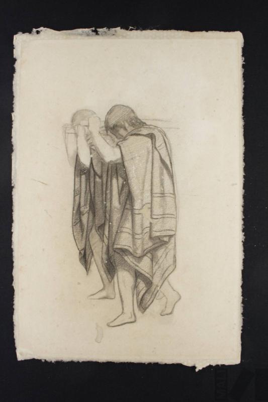 Cargadores indígenas, estudio para 'El entierro del cura o Manchaypuito'