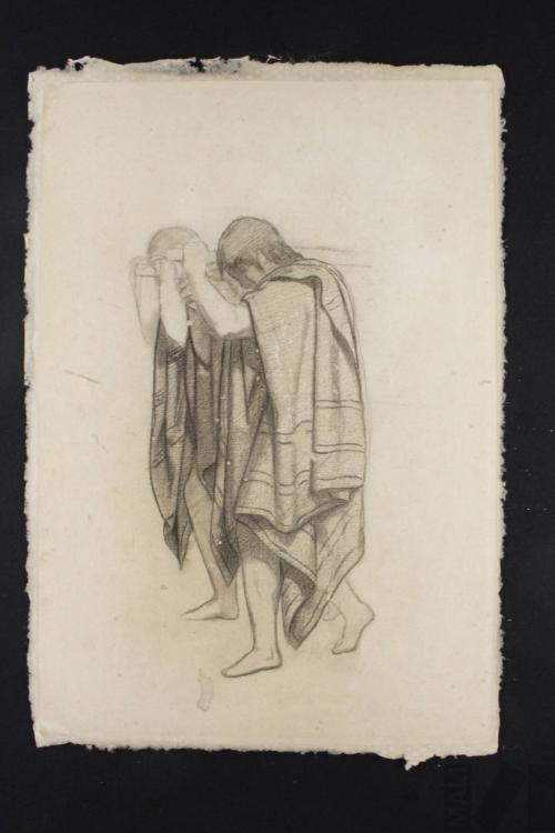 Cargadores indígenas, estudio para 'El entierro del cura o Manchaypuito'