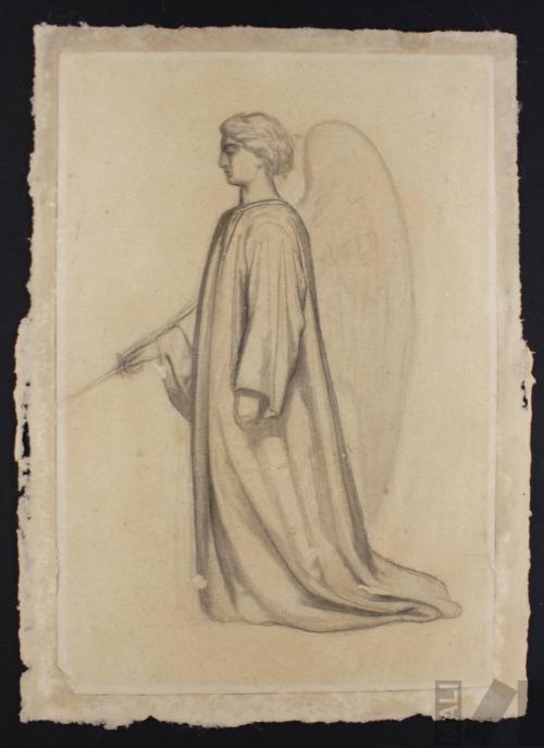 Ángel, estudio para 'El entierro del cura o Manchaypuito'