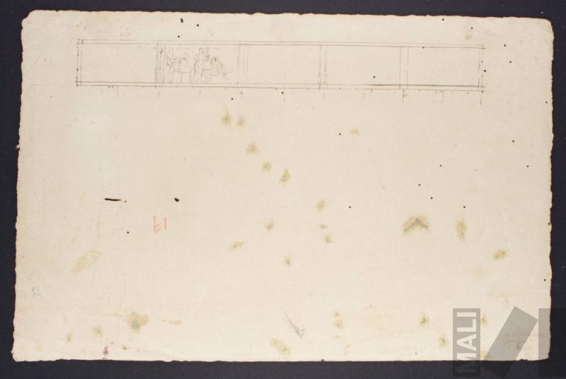 Friso con escena de historia clásica