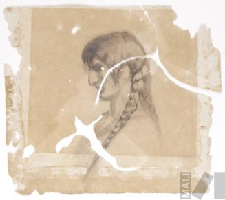 Cabeza de personaje indígena, estudio para 'El entierro del cura o Manchaypuito'