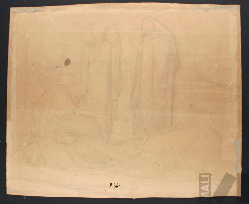 Estudio para 'El Sepelio de Cristo'