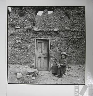 Blind Woman Against the Wall
