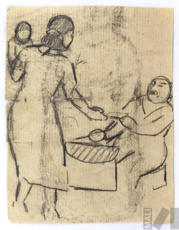 La venta, estudio para 'Procesión del Señor de los Milagros'