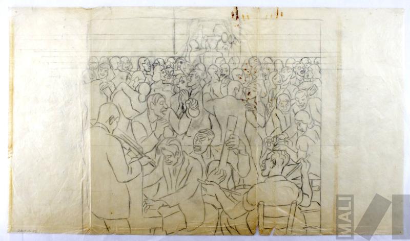 Estudio para 'Farra con batería'