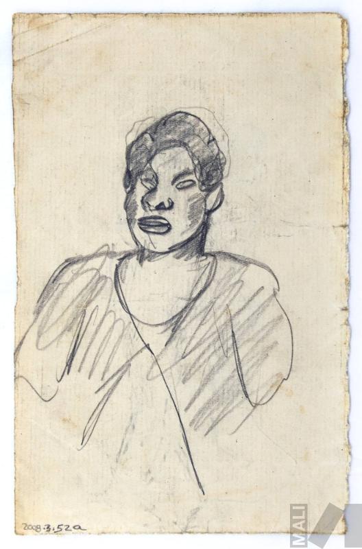 Estudio de mujer para 'Farra con batería'