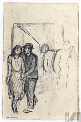 Estudio de pareja para 'Callejón limeño'