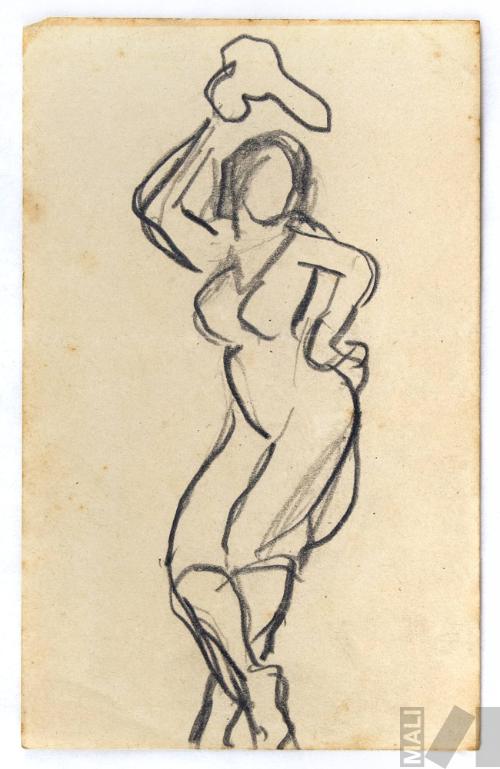 Estudio de mujer bailando para 'Marinera con cajón'