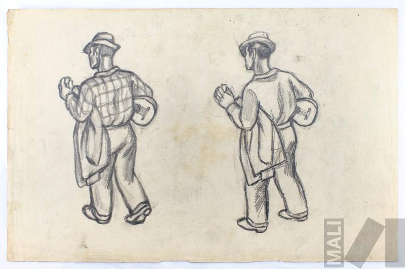 Músicos ebrios, estudio para 'Callejón limeño'