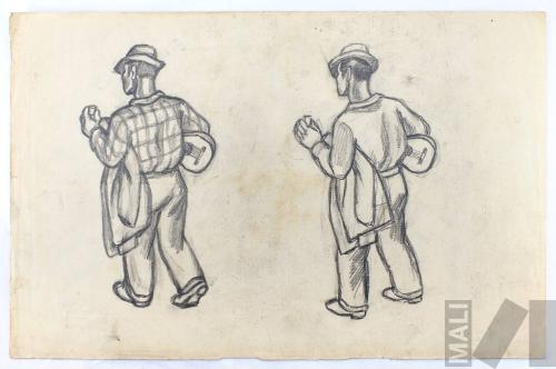 Músicos ebrios, estudio para 'Callejón limeño'