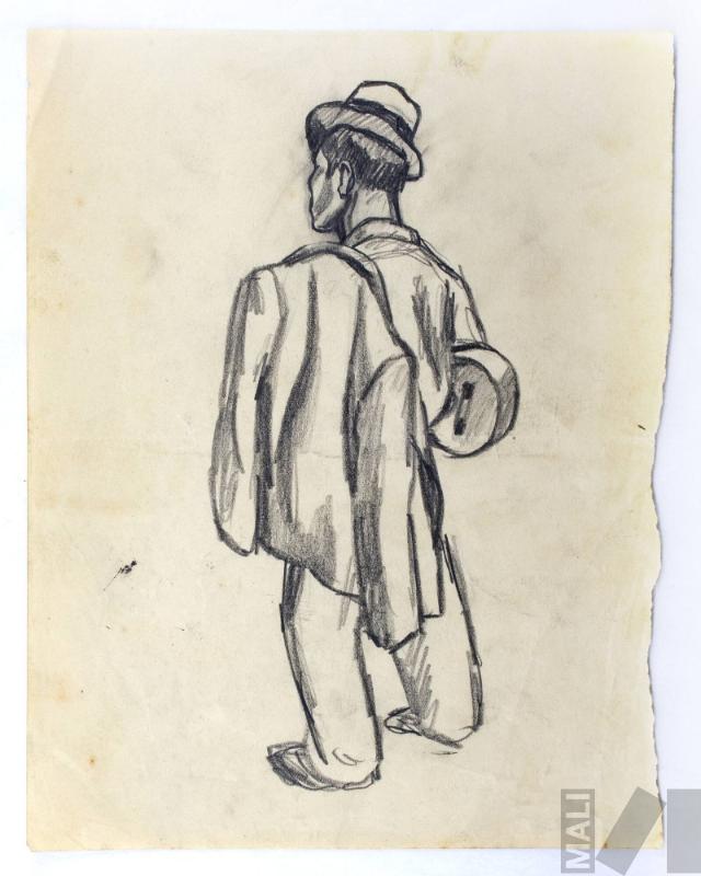 Músico ebrio, estudio para 'Callejón limeño'