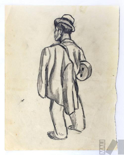 Músico ebrio, estudio para 'Callejón limeño'