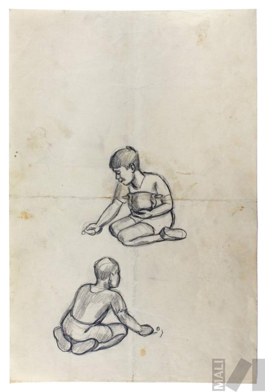 Niños jugando, estudio para 'Callejón limeño'