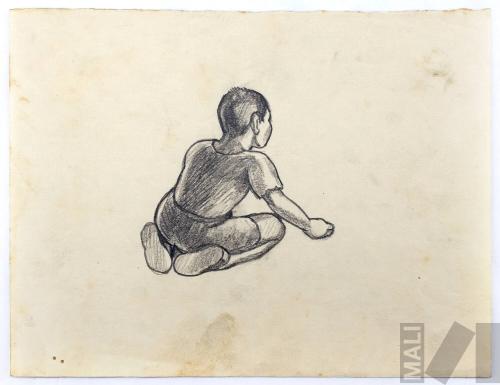 Niño jugando, estudio para 'Callejón limeño'