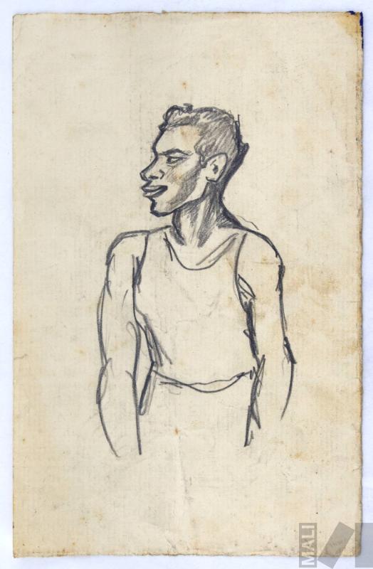 Estudio de joven para 'Callejón limeño'