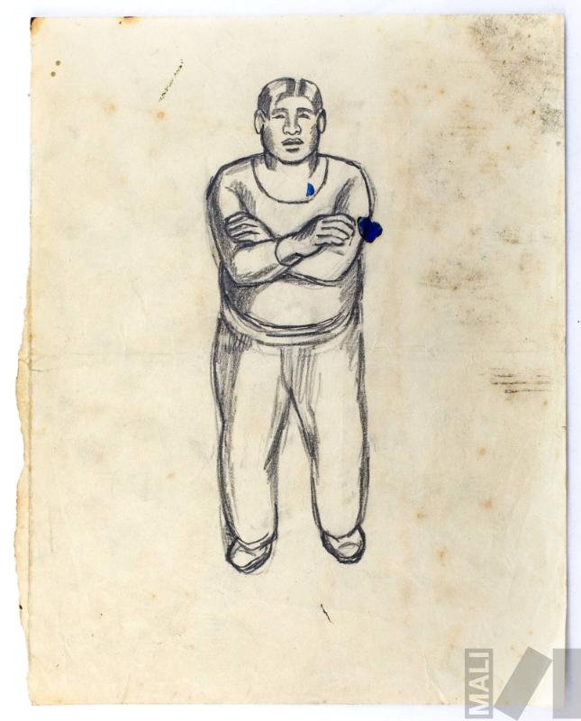 Estudio de joven para 'Callejón limeño'