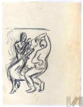 Estudio de pareja bailando para 'Marinera con cajón'