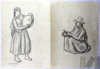 Estudio para 'La vendedora de cerámica'