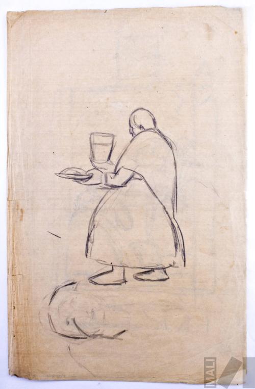 Mujer indígena, estudio para 'Chicha y sapo'