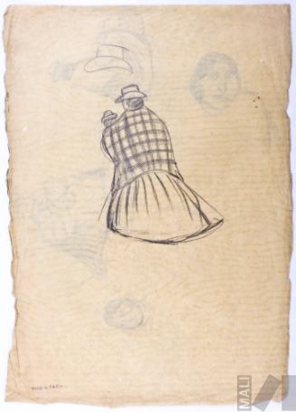 Estudio de mujer indígena con niño