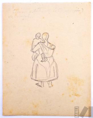 Estudio de mujer indígena con niños