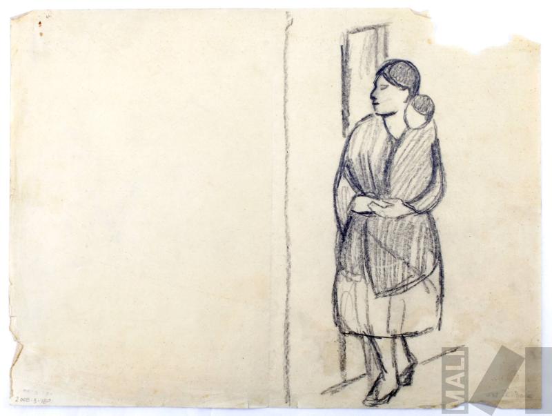 Estudio de mujer con niño