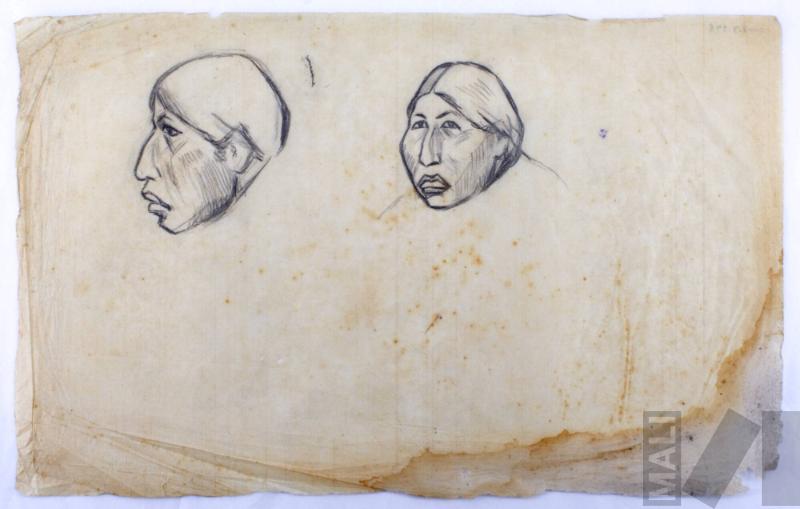 Estudio de cabeza indígena