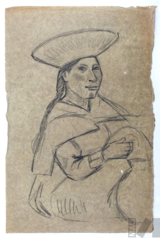 Estudio de mujer indígena