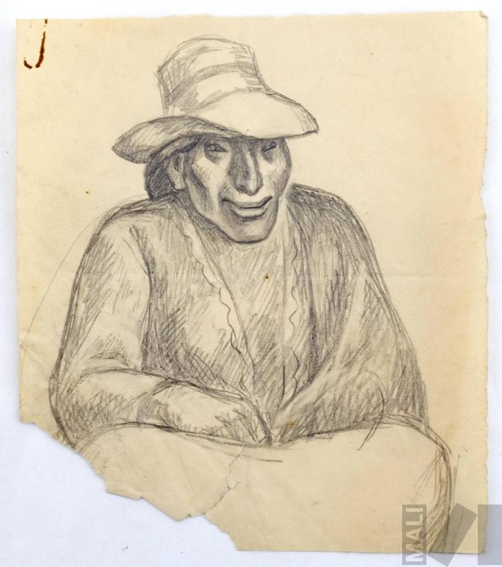 Mujer indígena, estudio para 'Familia serrana'