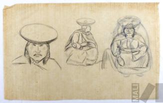 Estudio de mujer indígena de Chinchero