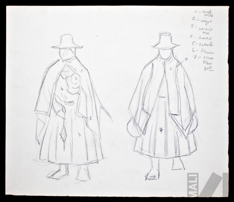 Estudio de traje indígena