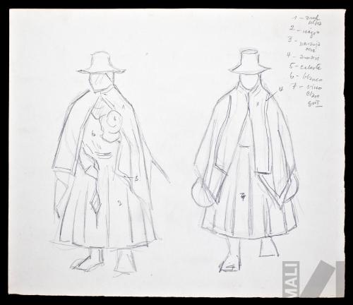 Estudio de traje indígena