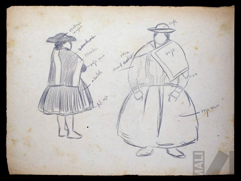 Estudio de trajes indígenas