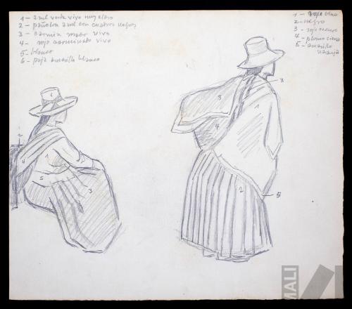 Estudio de trajes indígenas