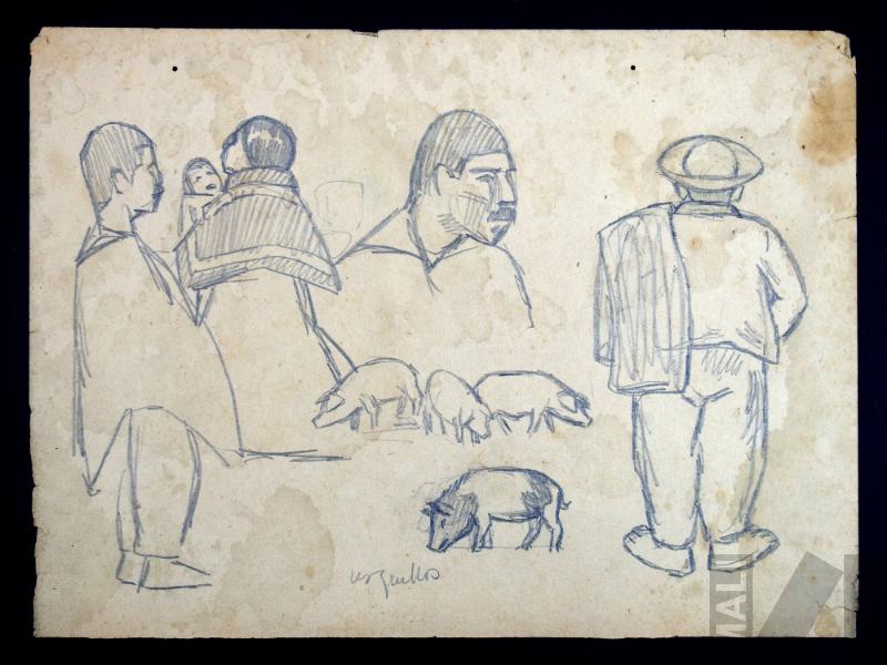 Estudio de tipos indígenas de Urquillos