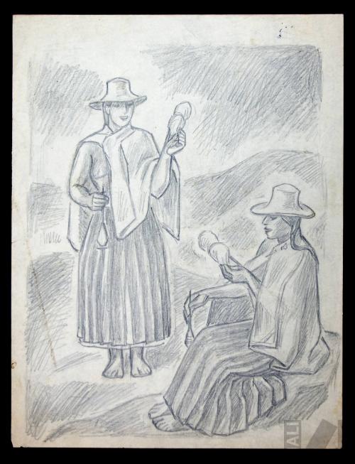 Estudio para 'Hilanderas'