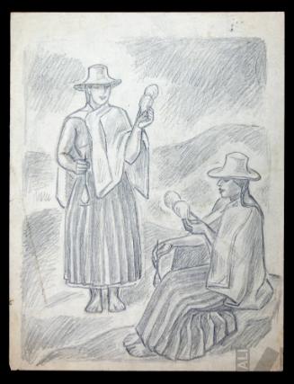 Estudio para 'Hilanderas'