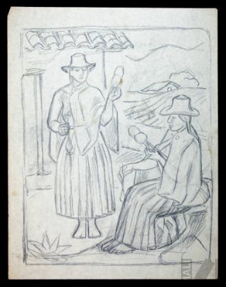 Estudio para 'Hilanderas'