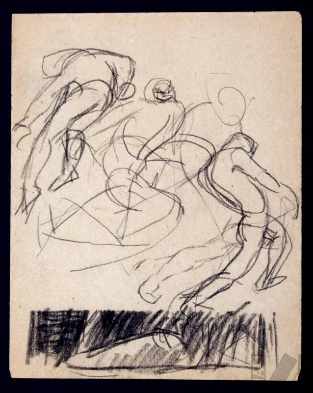 Estudio para 'Los heraldos negros'