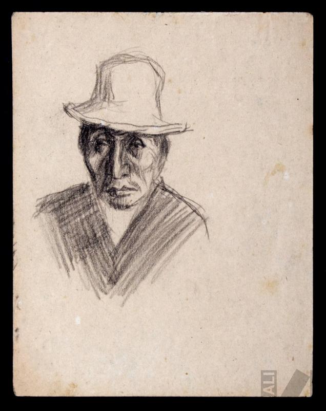 Estudio de rostro indígena