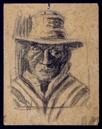 Estudio de rostro indígena