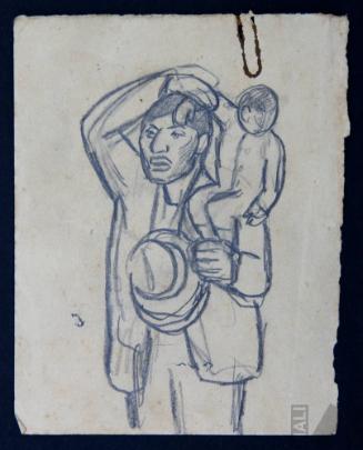 Estudio de hombre con niño