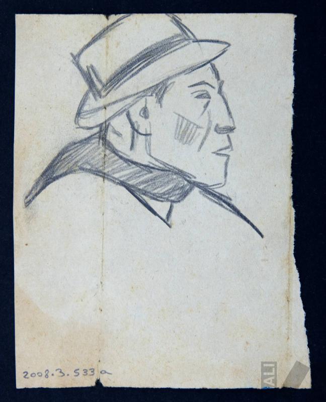 Estudio de indígena de perfil