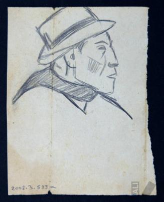 Estudio de indígena de perfil