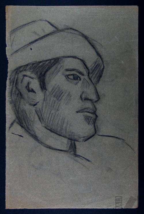 Estudio de rostro indígena