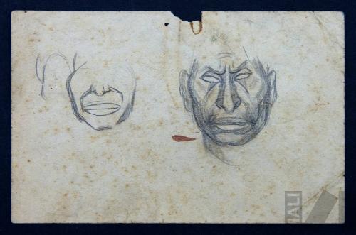 Estudio de rostro indígena